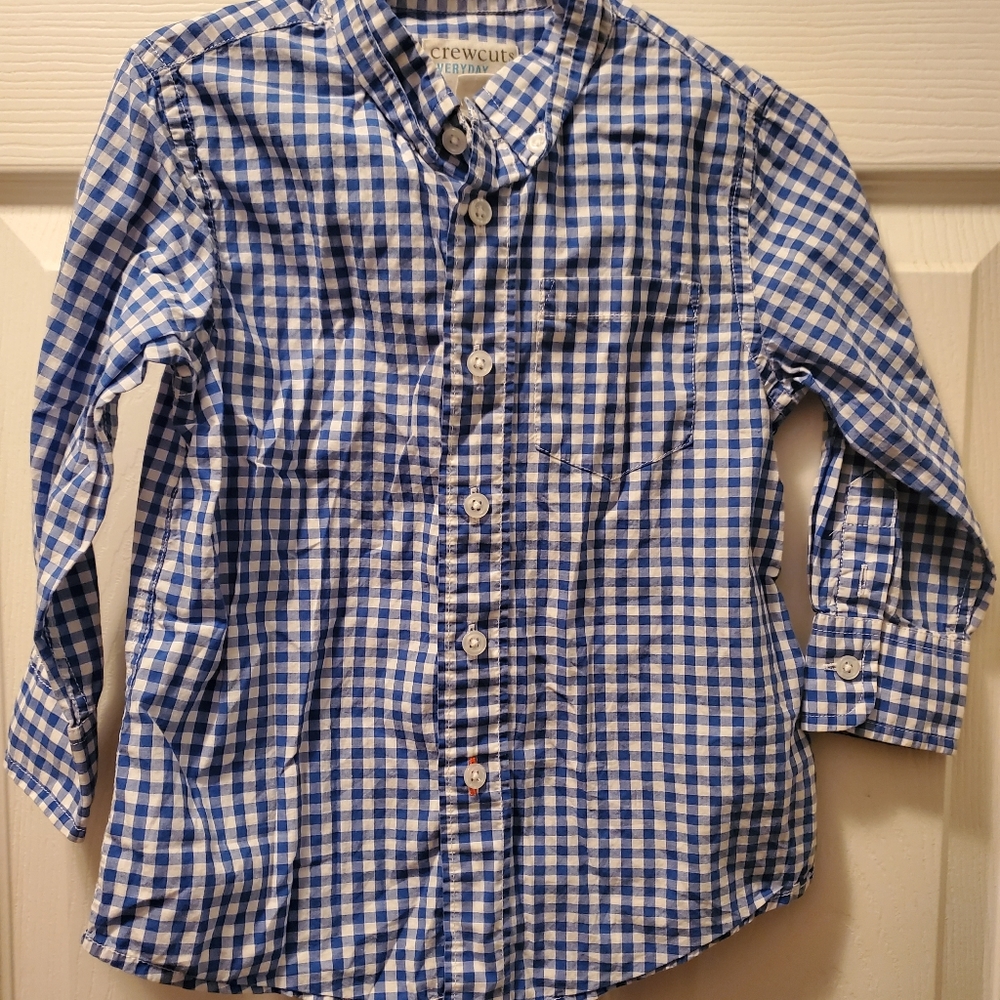 J. Crew kids size 2 blue button down